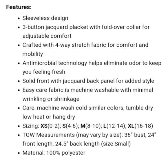 FOOTJOY SLEEVELESS JACQUARD BACK GOLF POLO SZ SMALL NAVY & AQUA - Picture 13 of 15